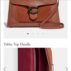 Leather & Suede COACH Tabby Top Handle 👜